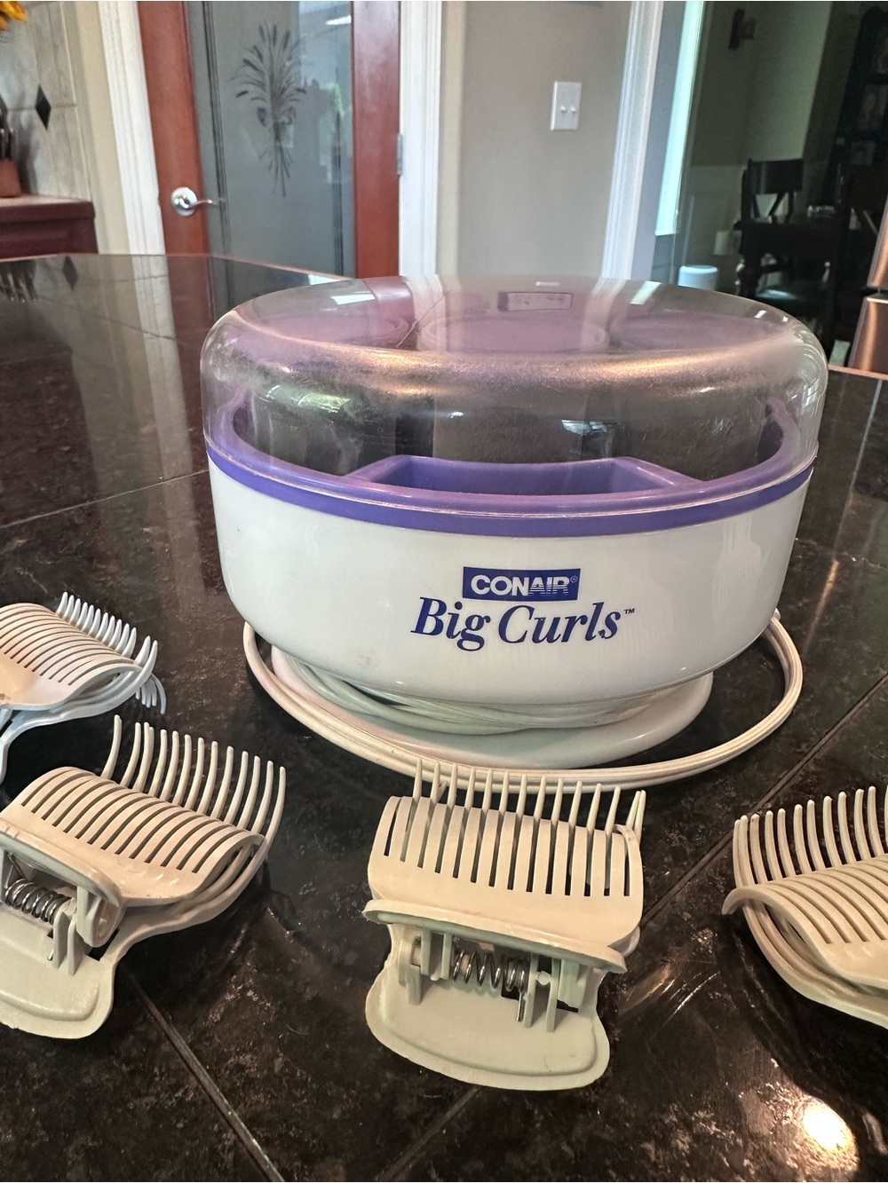 Conair Big Curls Hair Setter -  Hot Rollers - White & Purple